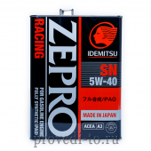 Моторное масло IDEMITSU Racing SN 5w40,4L, (3585-004)